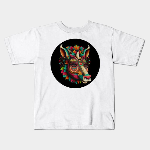 Llama's Ready to Bring the Fun: Party On! Kids T-Shirt by ceemyvision